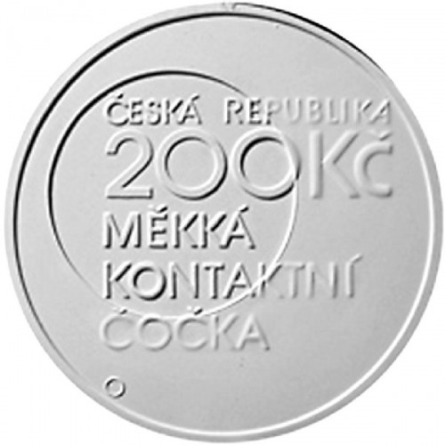 Stříbrná pamětní mince 200 Kč Wichterle